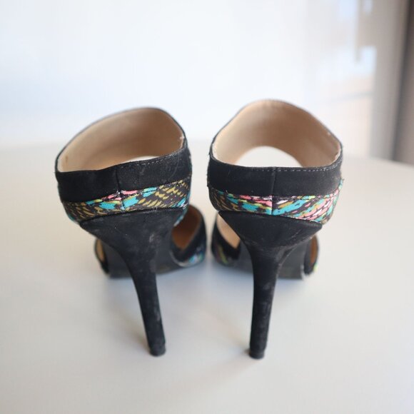 Multicolor Pointed Toe High Heel Mules By Qupid Size 7 - Picture 4 of 7